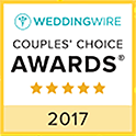 Wedding Wire Couples' Choice Award 2017 badge